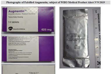 WHO cảnh báo phát hiện thuốc Augmentin giả