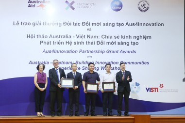 Trao giải thưởng Đối tác Đổi mới sáng tạo Aus4Innovation