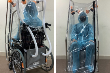 Xe lăn áp lực âm cho bệnh nhân Covid-19