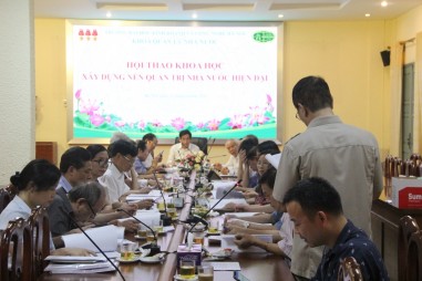 khoa quản lý nhà nước tổ chức hội thảo khoa học chủ đề “xây dựng nền quản trị nhà nước hiện đại”