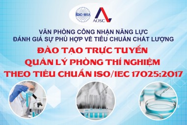 Thông báo đào tạo trực tuyến Quản lý phòng thí nghiệm theo ISO/IEC 17025:2017