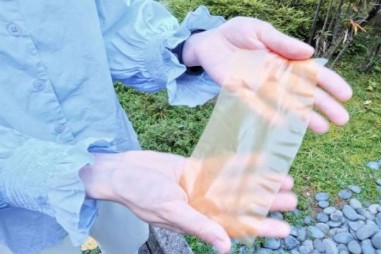 Loại giấy mới được tạo từ phấn hoa có thể in và xóa nhiều lần