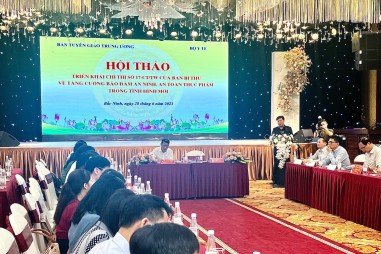 Đến năm 2025, bộ máy quản lý nhà nước về an toàn thực phẩm sẽ được kiện toàn chỉ còn một đầu mối