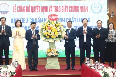 Học viện Báo chí và Tuyên truyền đạt công nhận tiêu chuẩn kiểm định chất lượng giáo dục