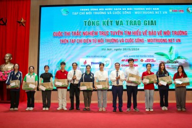 Gần 100 tác giả đoạt giải Cuộc thi trắc nghiệm trực tuyến “Tìm hiểu về bảo vệ môi trường”