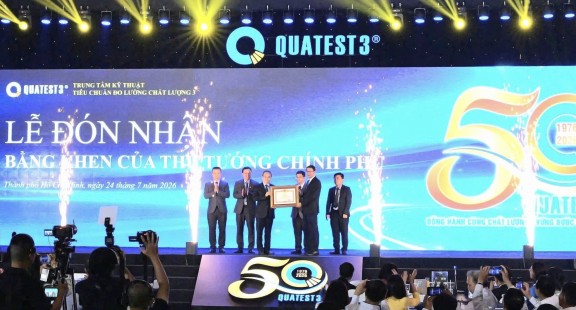 QUATEST 3 kỷ niệm 50 năm thành lập, đón nhận Bằng khen của Thủ tướng Chính phủ